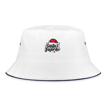 Le chapeau de Père Noël préféré du Père Noël - Bob - blanc/marine - Devant