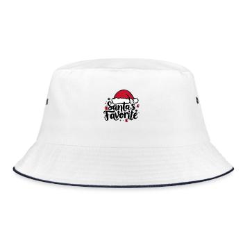 Le chapeau de Père Noël préféré du Père Noël - Bob - blanc/marine - Devant