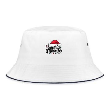 Le chapeau de Père Noël préféré du Père Noël - Bob - blanc/marine - Devant