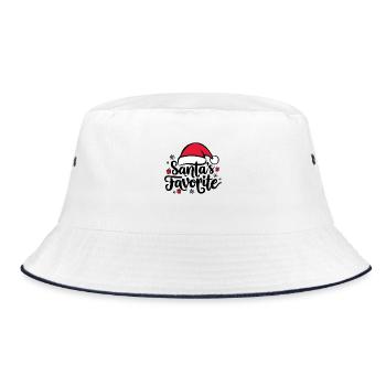 Le chapeau de Père Noël préféré du Père Noël - Bob - blanc/marine - Devant