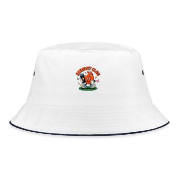 Burnout Club Heart Health Laughing Heart - Bucket Hat - white/navy - Front