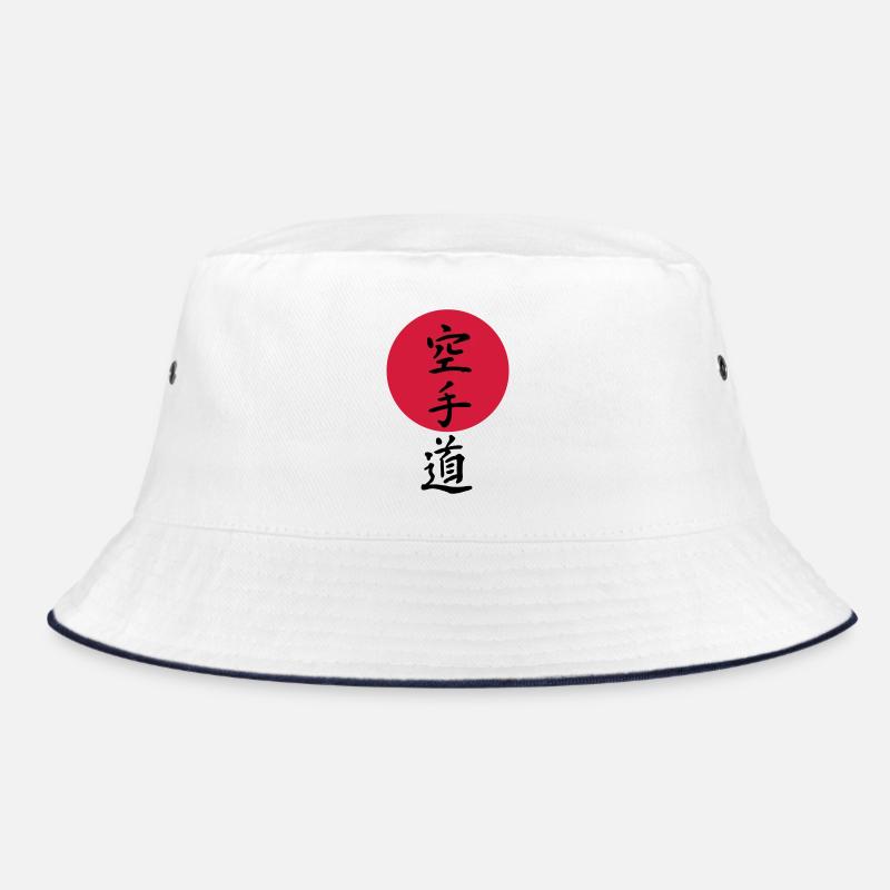 Karate - Bucket Hat - Weiß/Navy