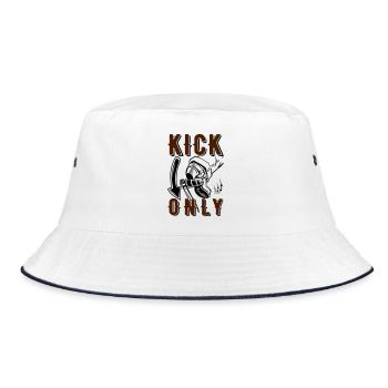 Kick only - Bucket Hat - Weiß/Navy - Vorne