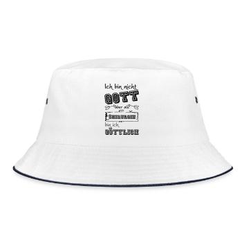 Göttliche Chirurgin Geschenk - Bucket Hat - Weiß/Navy - Vorne