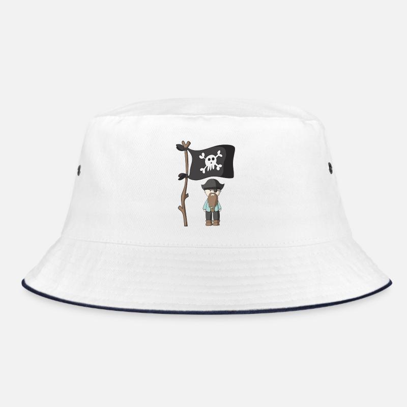 pirate - Bob - blanc/marine