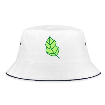 sheet - Bucket Hat - white/navy - Front