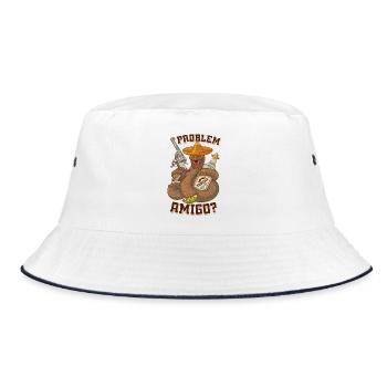 Tequila party festival rave Jga - Bucket Hat - white/navy - Front