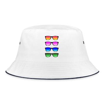 Sunglasses - Bob - blanc/marine - Devant