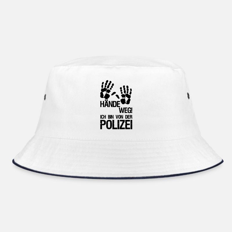 Hände weg Polizei Polizist Beruf Geschenk Spruch Bucket Hat