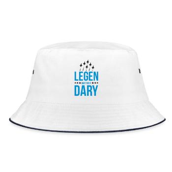 legendary - Bucket Hat - white/navy - Front