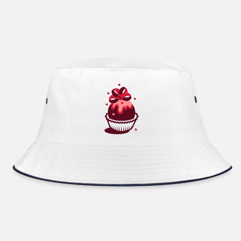 A small dotted heart Bucket Hat