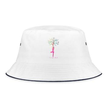 Baum Yoga Freiheit Silhouette Free your Mind - Bob - blanc/marine - Devant
