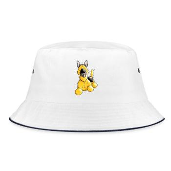 Berger Allemand Chien - Race - Chiens - Bob - blanc/marine - Devant