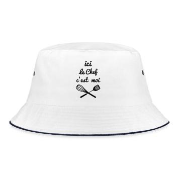 chef cuisine - Bob - blanc/marine - Devant
