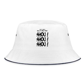Gilets jaunes Ahou Ahou Ahou - Bob - blanc/marine - Devant