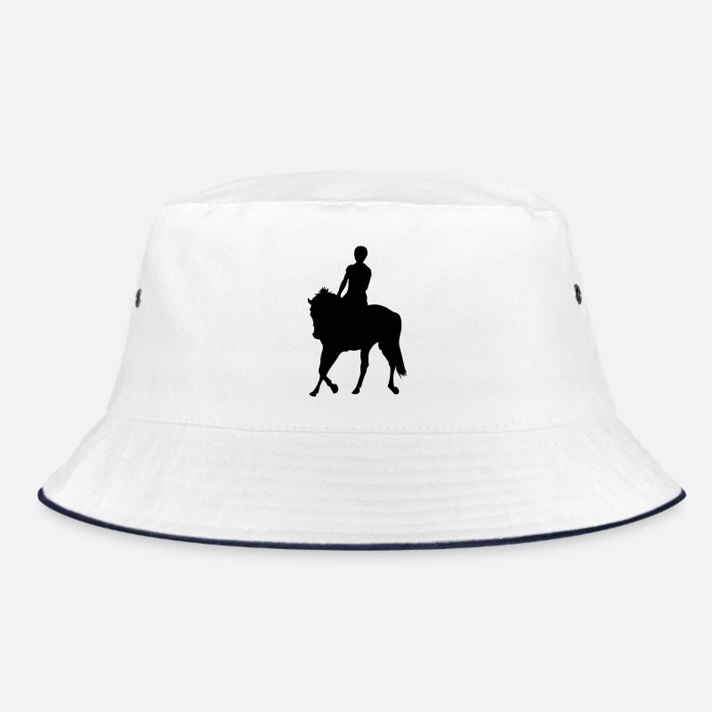 Pferde Wettbewerb - Bucket Hat - Weiß/Navy