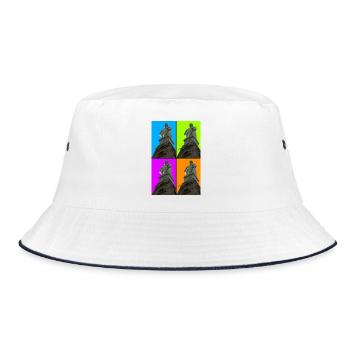 Herkules - Kassel - Bucket Hat - Weiß/Navy - Vorne