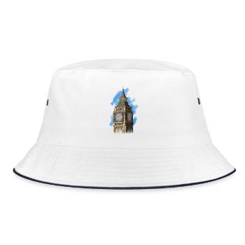 Big Ben - Bucket Hat - white/navy - Front
