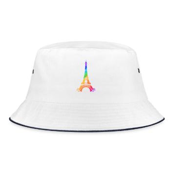 Eiffel tower - Bucket Hat - white/navy - Front