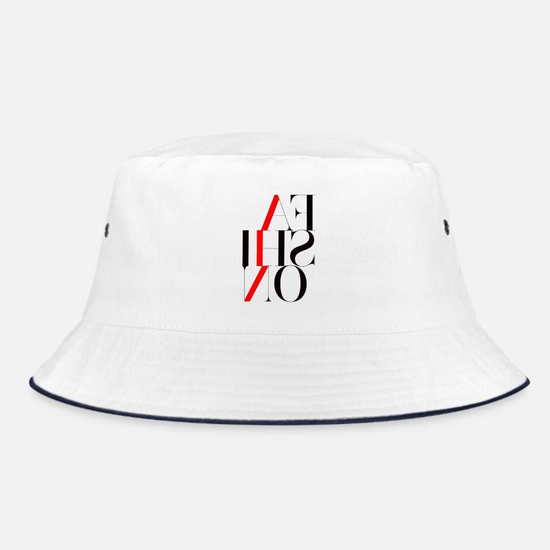Grafisch leistungsstark mit rotem Blitz Bucket Hat
