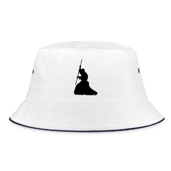 Kobudo bo - Bucket Hat - white/navy - Front
