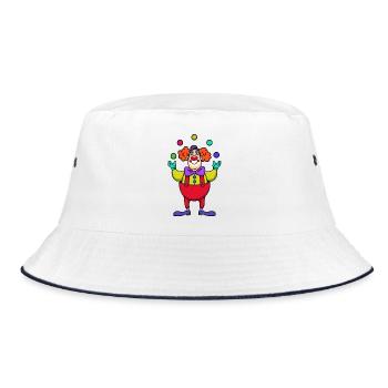 Carnaval carnaval clown - Bob - blanc/marine - Devant