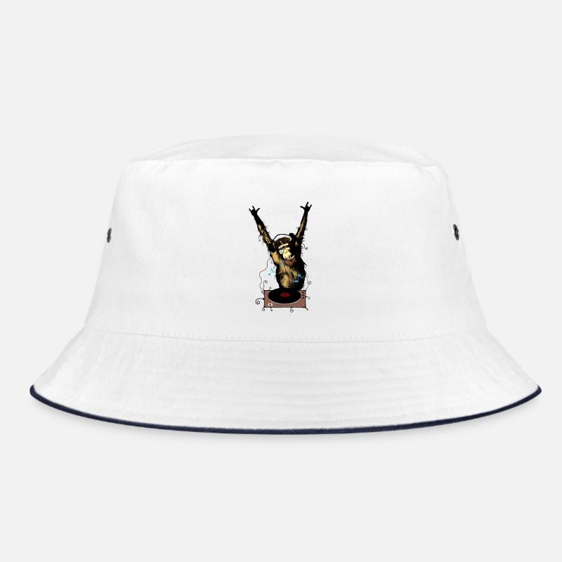 Humorvoller Affe mit DJ-Gear Bucket Hat