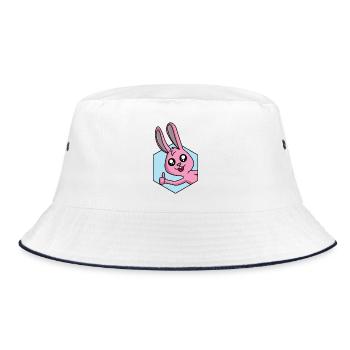Bunny Thumbs Up - Bucket Hat - white/navy - Front