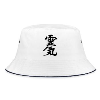 Reiki japonais kanji karakte - Bob - blanc/marine - Devant