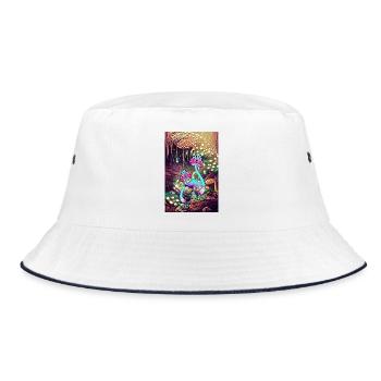 Œuvre d’art Magic Mushroom Landscape - Bob - blanc/marine - Devant