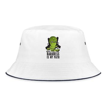 Darkness is my path - Bucket Hat - white/navy - Front