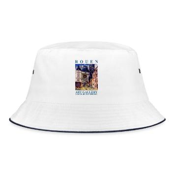 Gros Horloge de Rouen creation Louis RUNEMBERG Ada - Bucket Hat - white/navy - Front