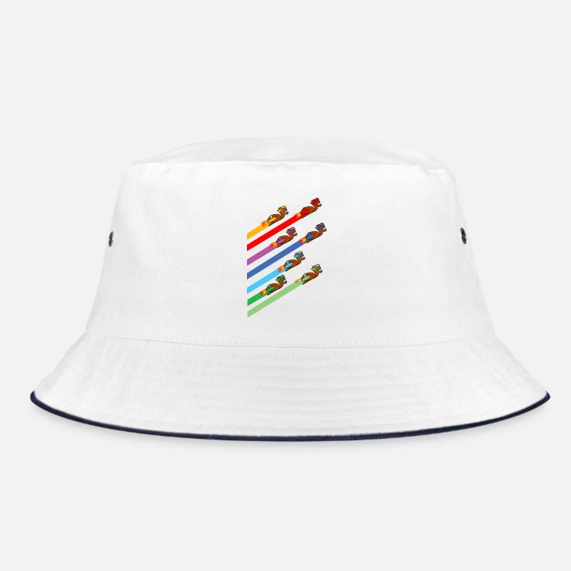 Funny racing snails Bucket Hat