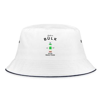 Leuchtturm Bülk, Strande, Kieler Förde, Ostsee - Bucket Hat - Weiß/Navy - Vorne