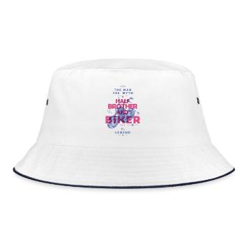 Mythical Wheel of the Legend - Bucket Hat - white/navy - Front