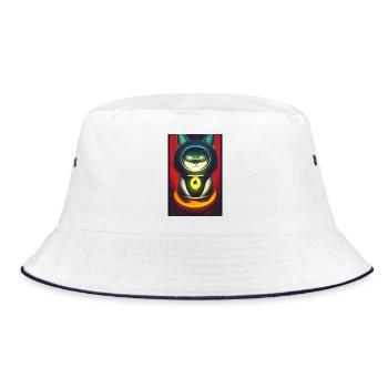 Maneki neko 3 - Bob - blanc/marine - Devant