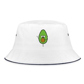 Avocado - Bucket Hat - white/navy - Front