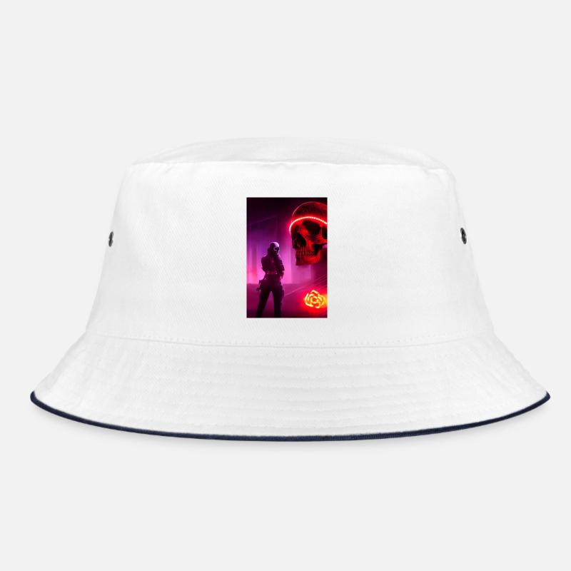 Abstract Skull Bucket Hat