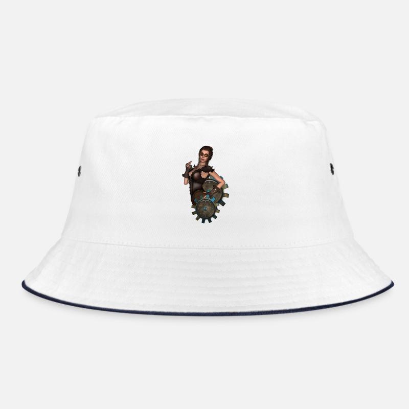 Die Dame des Steampunk Bucket Hat