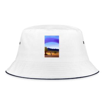 Arabian Desert - Bucket Hat - white/navy - Front