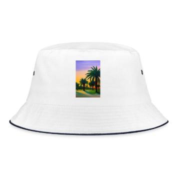 Arabian Desert - Bucket Hat - white/navy - Front