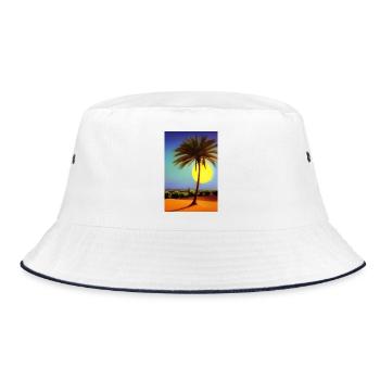 Arabian Desert - Bucket Hat - white/navy - Front