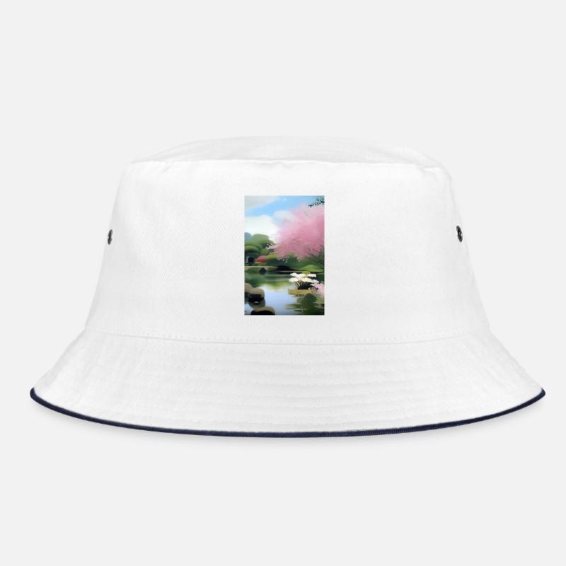 Chinesischer Zen Garten Bucket Hat