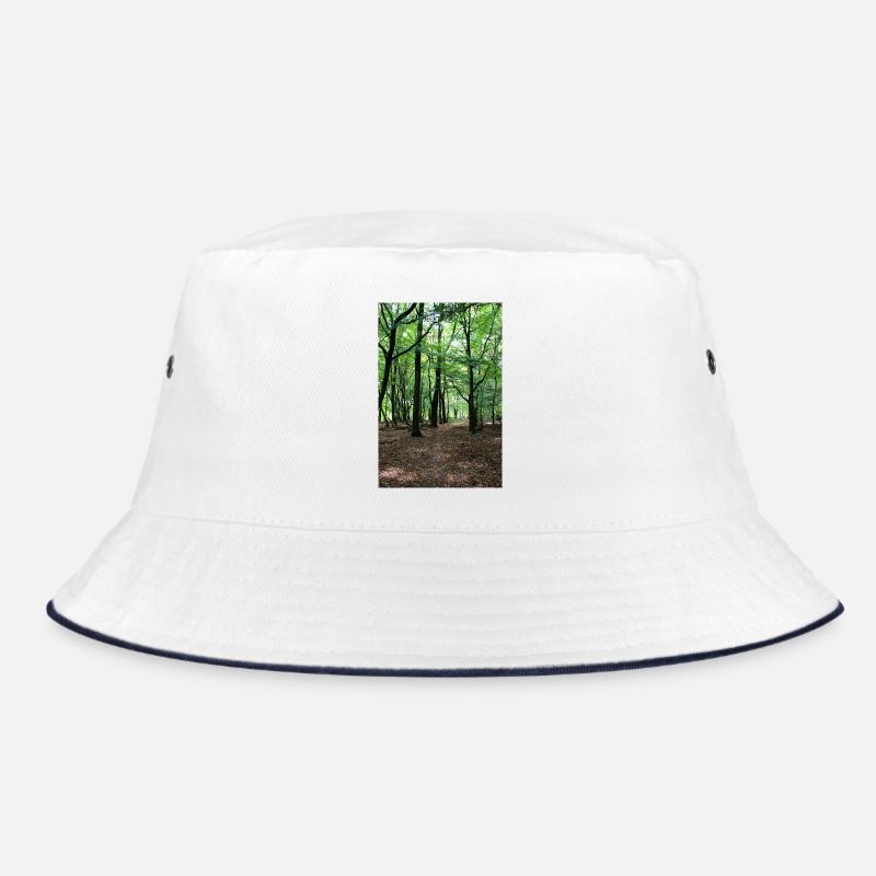 Forest Tree Trees Walk Nature Forester Poster Bucket Hat