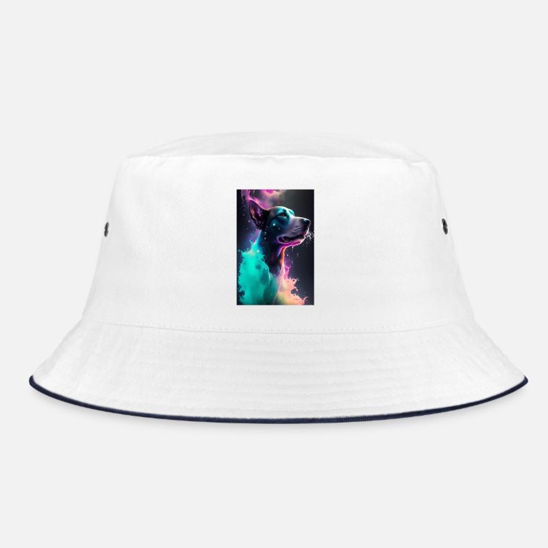 Süßer Hund - Bucket Hat - Weiß/Navy