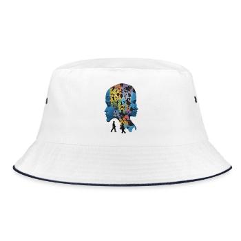 The Human Puzzle - Bucket Hat - white/navy - Front