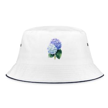 hydrangea - Bucket Hat - Weiß/Navy - Vorne