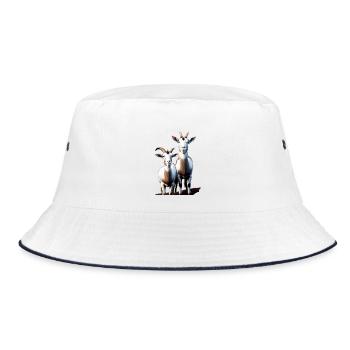 GOATS II - Bucket Hat - white/navy - Front