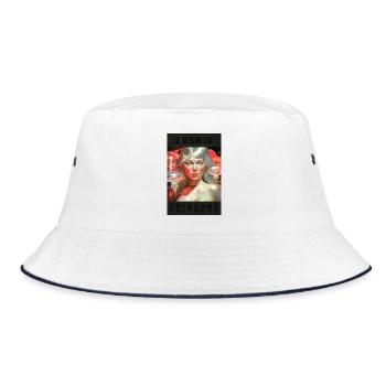 Neon Cosmic Princess - Bucket Hat - white/navy - Front