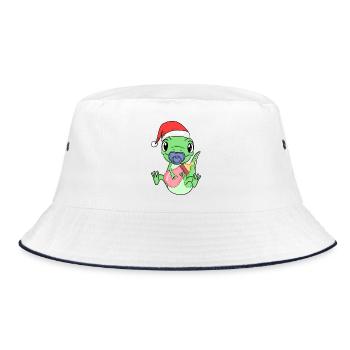 Lézard Bébé Noël - Bob - blanc/marine - Devant
